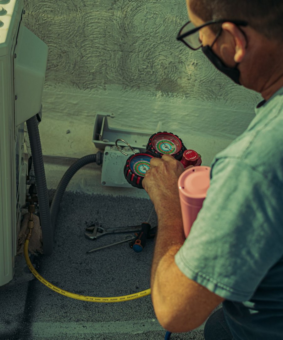 Controle des pressions lors de la mise en service d un equipement CVC